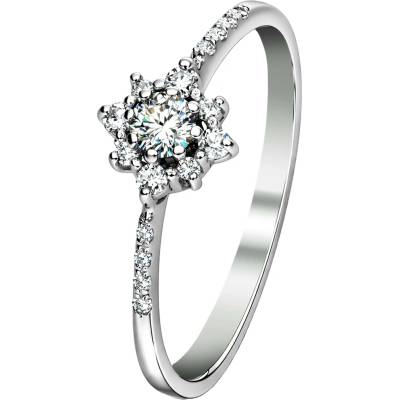 Zlaton Prsten bílé zlato s diamanty 000160807259
