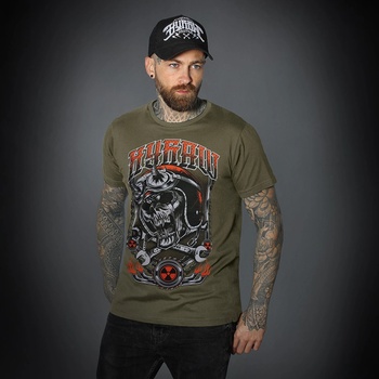 Image 1 of HYRAW мъжка тениска hyraw - helmet 2 khaki - w23-m03