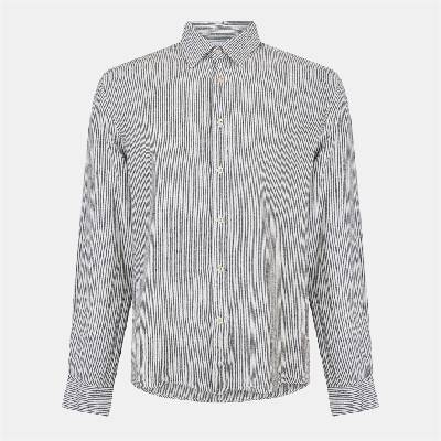 Риза с дълъг ръкав Peter Werth Men's Rascoe Long Sleeve Shirt - Black/White