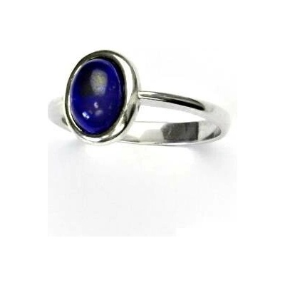 Čištín Stříbrný prsten přírodní kámen Lapis lazuli T 1355