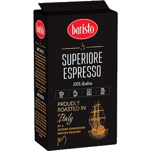 Baristo Мляно кафе Baristo Superiore Espresso, 250 г, 100% Арабика