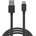 Delight Кабел Delight - USB-C кабел за зареждане (USB-C мъжки вход/изход; 2 м, черен) 55550BK-2 (55550BK-2)