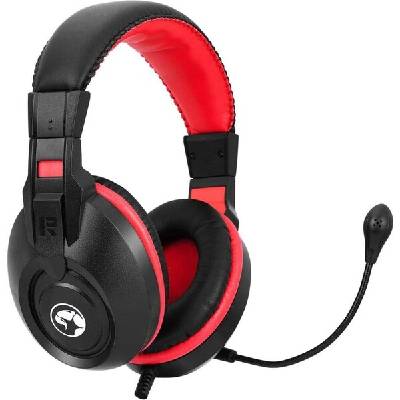Marvo H8321S, slúchadlá s mikrofónom, drôtová čierna, 2 x 3.5 mm Jack, DOPREDAJ H8321S