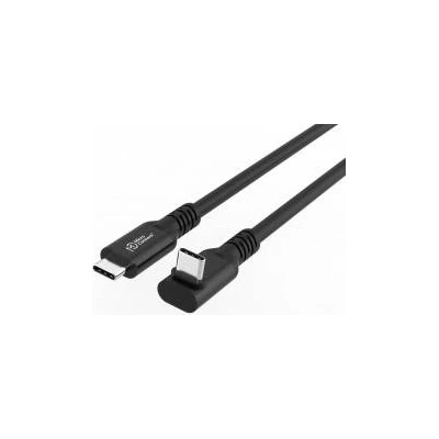 MicroConnect USB-C 3.2 Gen 2x2 Premium Angled Cable, 100W, 20Gbps, 0, 15m
