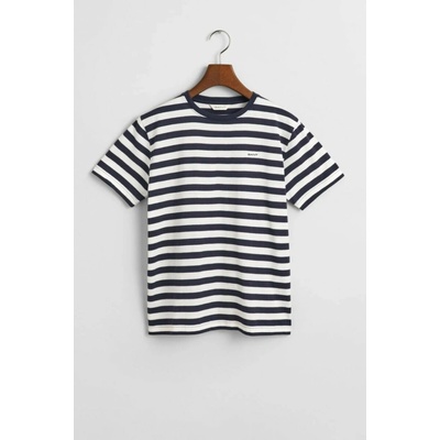 Gant Striped Shield T-shirt Evening Blue