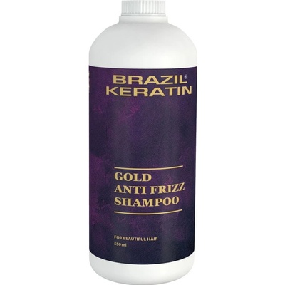 Brazil Keratin Gold Anti Frizz Shampoo 550 ml
