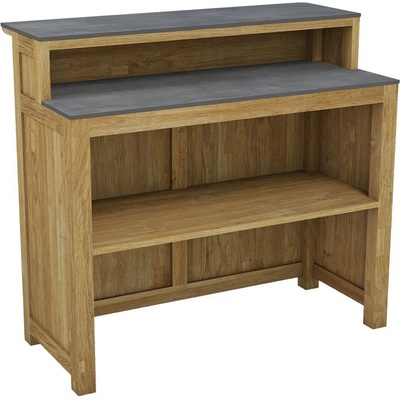 Sunfun Zoe Kuchyňský modul barový, 120 × 110 × 60 cm, teakové dřevo, keramika – Zboží Dáma