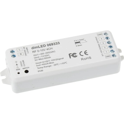 Ovladač dimLED RF 0-10V 4CH - dimLED ovladač RF 0-10V 4CH