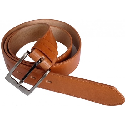 Penny Belts pánský luxusní kožený společenský opasek 35-020-9-42 sv.hnědý