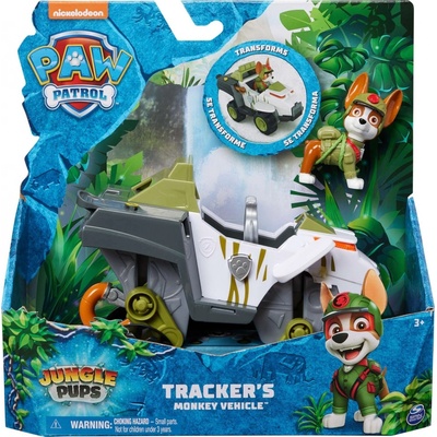 Spin Master Tlapková patrola Jungle Rescue Tracker a malé vozidlo