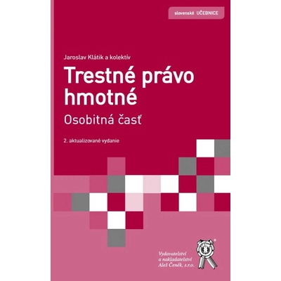 Trestné právo hmotné - Jaroslav Klátik