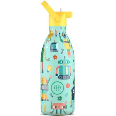 Dětská nerezová termolahev COOL BOTTLES Kids Short Circuit třívrstvá 500 ml