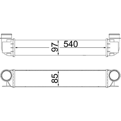 CHLADIČ TURBA, INTERCOOLER MAHLE CI 338 000S
