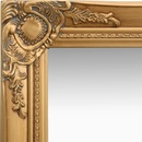 vidaXL Стенно огледало, бароков стил, 40x40 см, златисто (320305)