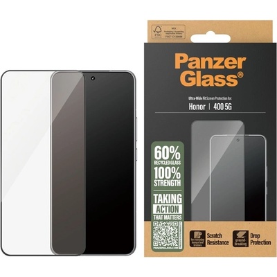 Panzer Стъклен протектор PanzerGlass - Ultra Wide Fit, Honor 400, прозрачен (5715685028540)