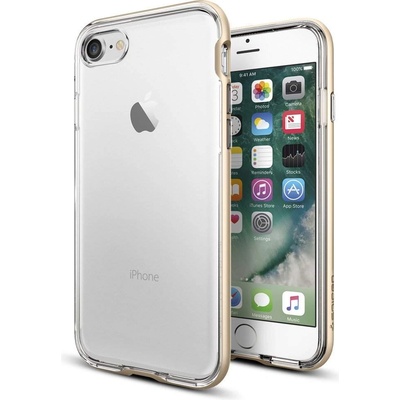 Spigen Neo Hybrid Case Crystal - хибриден кейс с висока степен на защита за iPhone 8, iPhone 7 (прозрачен-златист)