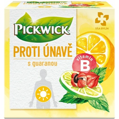 Pickwick Proti únave s guaranou zelený a bylinný čaj 10 x 1,5 g