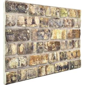 vidaXL Стенни панели 10 бр. 100 x 50 cm Многоцветен EPS пяна (332928)