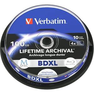Verbatim BD-XL диск Verbatim M-Disc 4X Inkjet Printable - 1 бр (Ver000262)