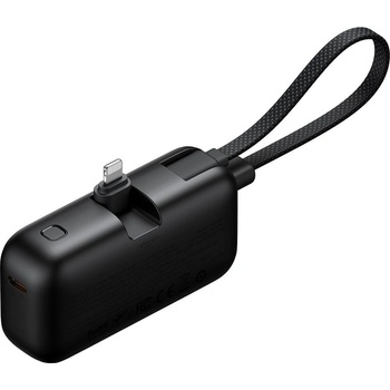 Mcdodo Външна батерия с Lightning конектор и вграден USB-C кабел - Mcdodo FreeKit Powerbank Lightning Connector With Build-In USB-C Cable 5000mAh 22.5W (черен) (MC-7800 (KF2358812))