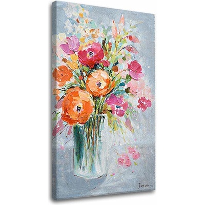 Papilora Obraz na plátne KVETY VO VÁZE 1 dielny - 60x90 cm