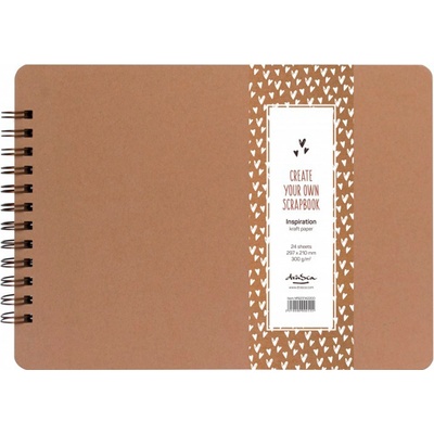 draSca Scrapbook - Inspiration Album Wire 297x210mm Kraft (24 listů - 300g/m2)