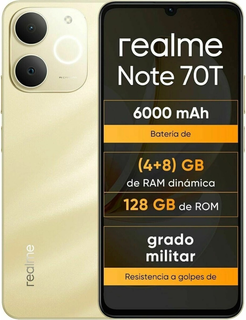 realme Note 70T 4GB/128GB Gold od 89,08 € - Heureka.sk