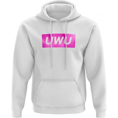 Animerch mikina UwU bílá