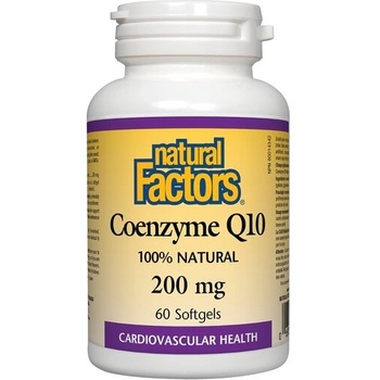 Natural Factors Коензим Q10 200 mg 60 софтгел капсули | Natural Factors (20722 NF)