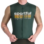 Sportful Мъжка фланелка с къс ръкав за колоездене Sportful Supergiara 2 Logo Jersey Cycling jersey - Oblivion Green (056-3901-0214)