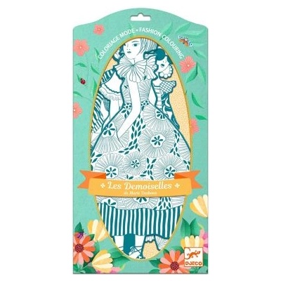 DJECO Комплект хартиени кукли за оцветяване - Ребека и приятели - 32см - djeco (DJ09545)