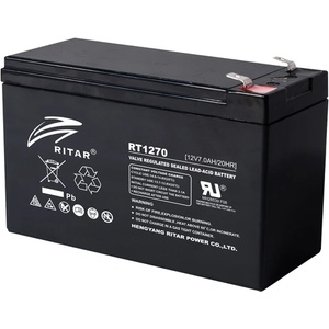 Ritar Оловна Батерия RITAR, (RT1270) AGM, 12V, 7Ah, 151/ 65/ 94 mm, Терминал1 (RITAR-RT1270-1) - megamag