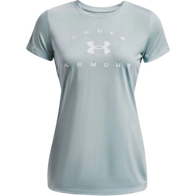 Under Armour Дамска тениска Under Armour Women's UA Tech Solid Logo Arch Short Sleeve - Син