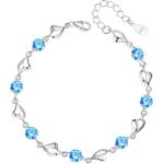 Silenti Jewelry Сребърна гривна "Свободолюбие" - Син