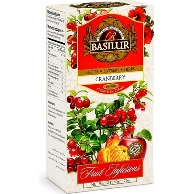 Basilur Fruit Cranberry 25 x 2 g