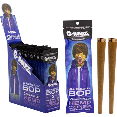 Grollz Hemp Cones konopný blunt blueberry bop 2 ks – Zboží Dáma