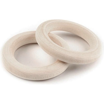 Dřevěný kroužek vnější Ø40 mm přírodní sv. 10 ks