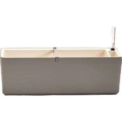 PLASTIA Berberis Samozavlažovací hrantík, plast, taupe, slonová kosť, 60 x20 cm