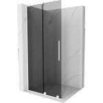 Mexen Velar L плъзгаща се душ стена Walk-in 90 x 200 см, графит 8 мм, бяла - 871-090-003-43-20 (871-090-003-43-20)