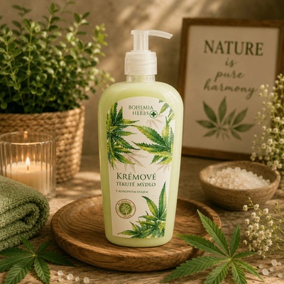 Bohemia Herbs Konopné tekuté mýdlo 300 ml