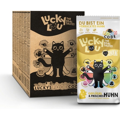 Lucky Lou Adult drůbeží a kuřecí 2 x 9 kg
