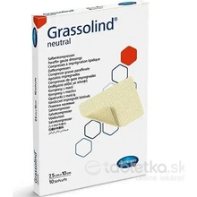 Grassolind Neutral mastný tyl sterilný 7,5 x 10 cm 10 ks