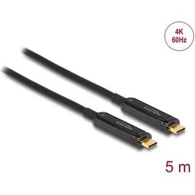 Delock Оптичен видео кабел DeLock, USB-C, 4K 60 Hz, 5m (84090)