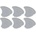 Dunlop 444R 0.67 Gauged Nylon Fins 6 Перце за китара (444R67-6PACK-SET)