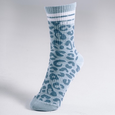 Nebbia dámske ponožky Primal Leopard Crew Socks 106 blue leopard