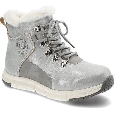 Big Star zateplené dětské boty stříbrné