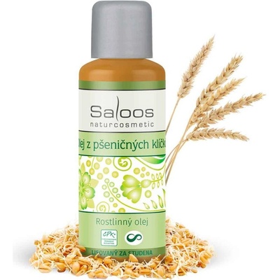 Saloos olej z pšeničných klíčků rostlinný olej lisovaný za studena 500 ml