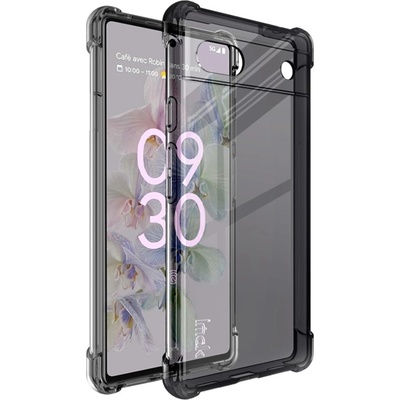 Púzdro IMAK Ochranné silikónové + fólia Google Pixel 6a čierne