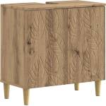 vidaXL Шкаф за мивка в баня DELFT Дъб артизан 59, 5 x 31, 5 x 59 см (897014)