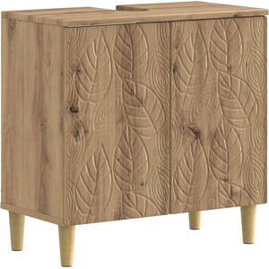 vidaXL Шкаф за мивка в баня DELFT Дъб артизан 59, 5 x 31, 5 x 59 см (897014)